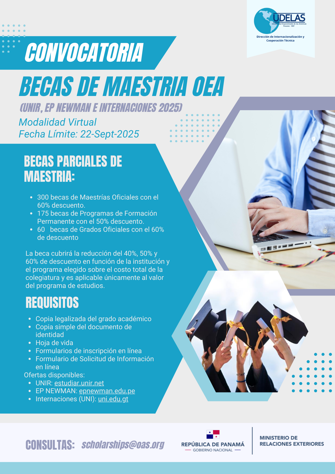 Convocatoria- Becas de Maestrías OEA
