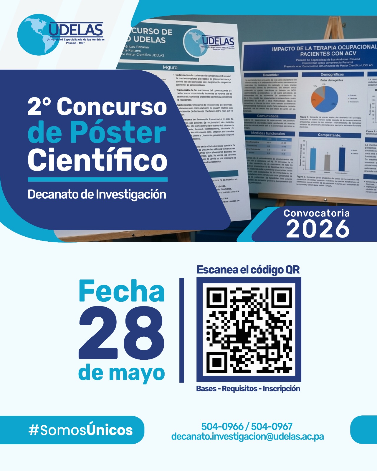 UDELAS anuncia el 2° Concurso de Póster Científico